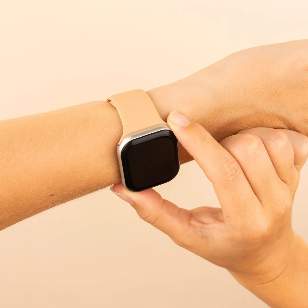 Imoshion Siliconen Bandje Apple Watch 38-42mm - Beige