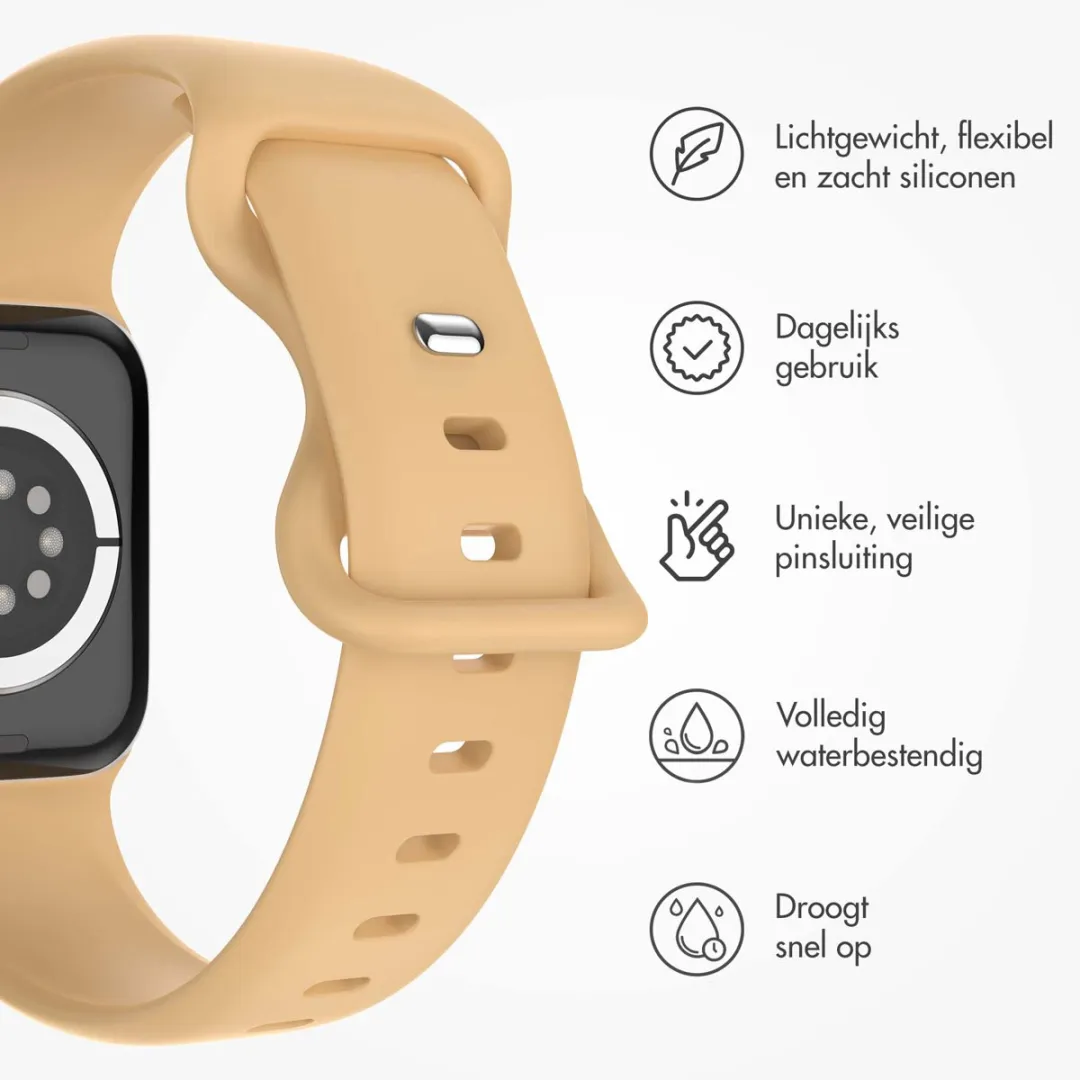 Imoshion Siliconen Bandje Apple Watch 38-42mm - Beige