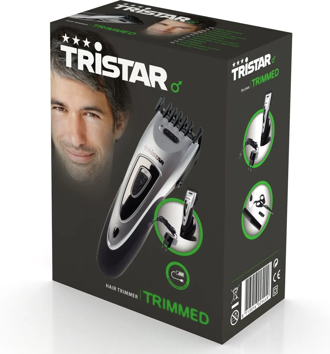 Tristar TR-2544 Tondeuse - Oplaadbaar - 5 Instellingen - Zwart