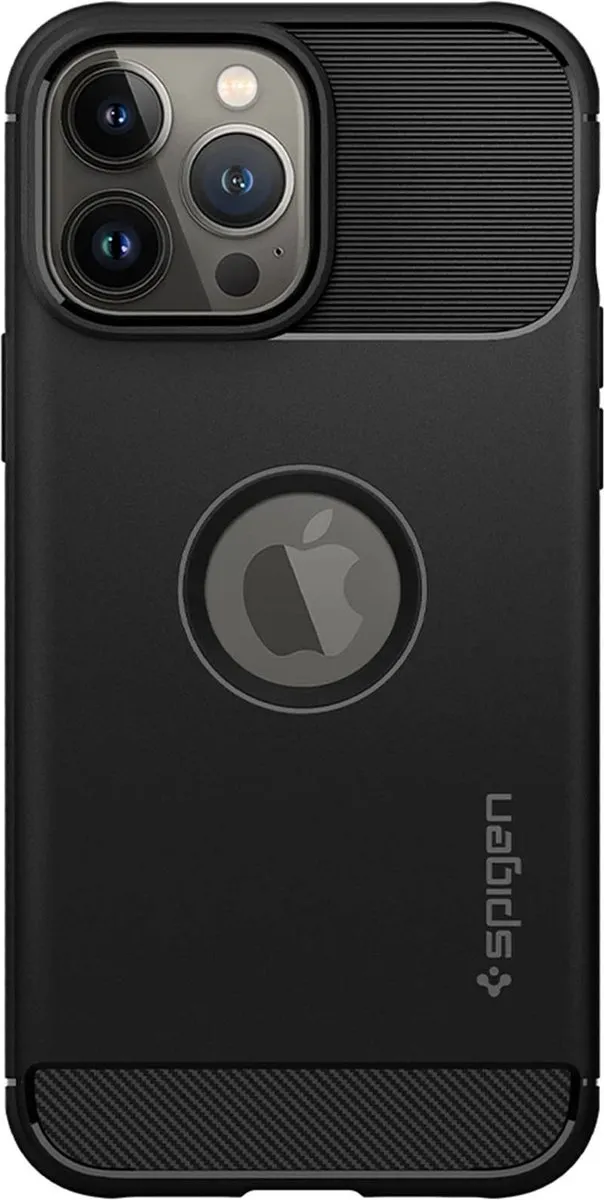 Spigen Rugged Armor TPU Hoesje iPhone 13 Pro - Zwart