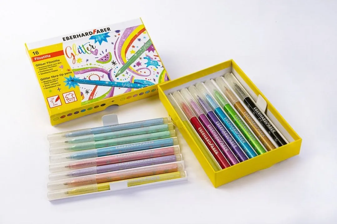 Eberhard Faber Glitter Viltstiften - 16 Stuks EF-551016 - afbeelding 6 van 6