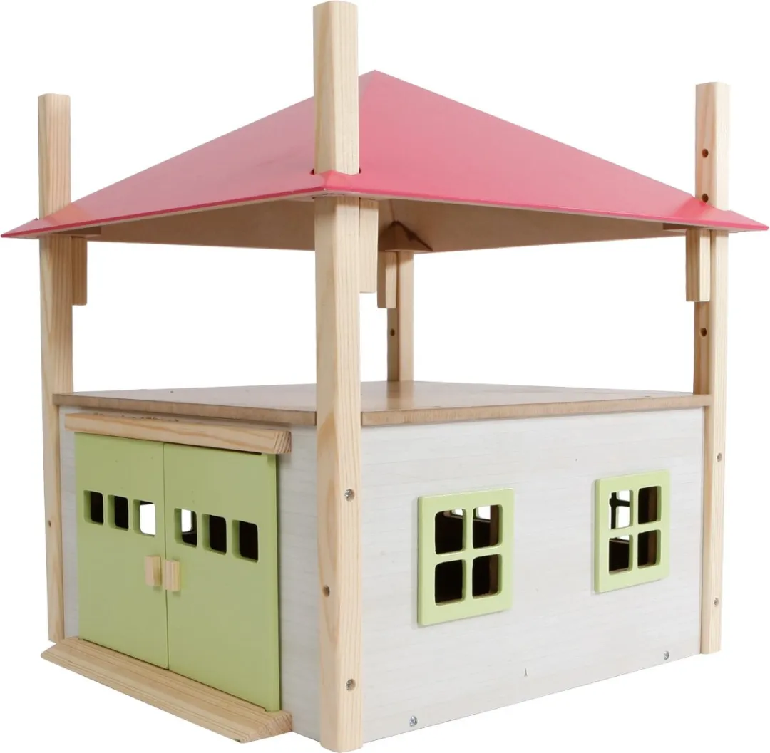 Kids Globe Houten Hooiberg met Berging 1:32 - Roze - afbeelding 6 van 6