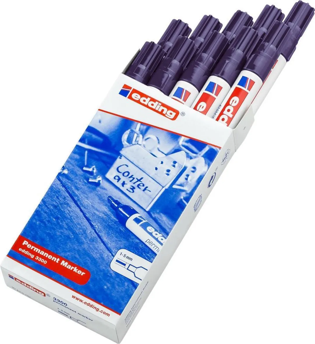 edding 3300-08 Permanent Marker - Violet