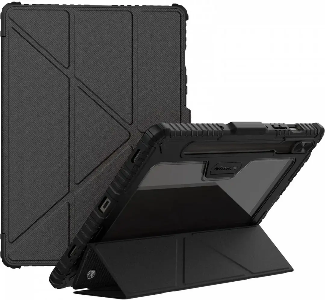 Nillkin Bumper Book Case Camera Slider - Zwart - 12.4"