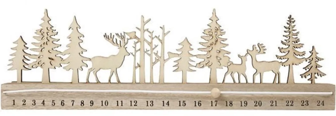 Creativ Company Houten Adventskalender 40x3,6x12cm