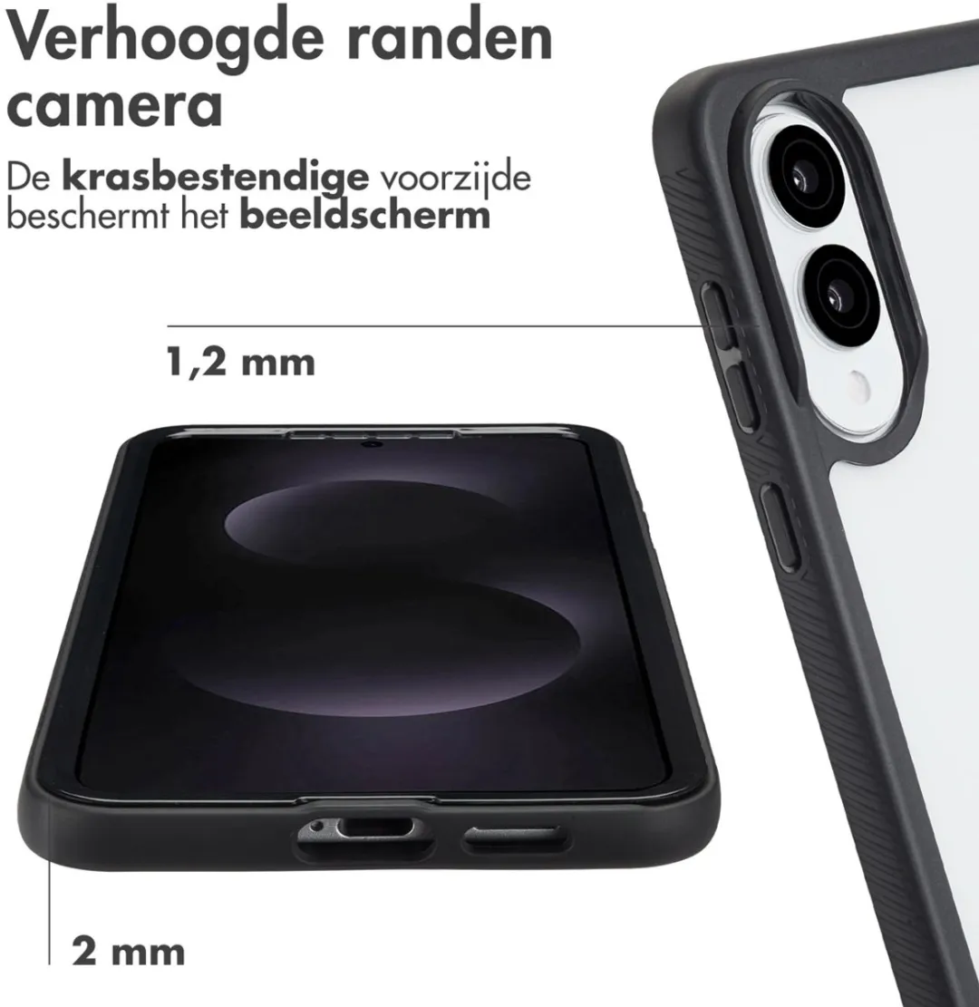 Imoshion Hoesje Samsung Galaxy S25 Edge - 360° Beschermend - Zwart