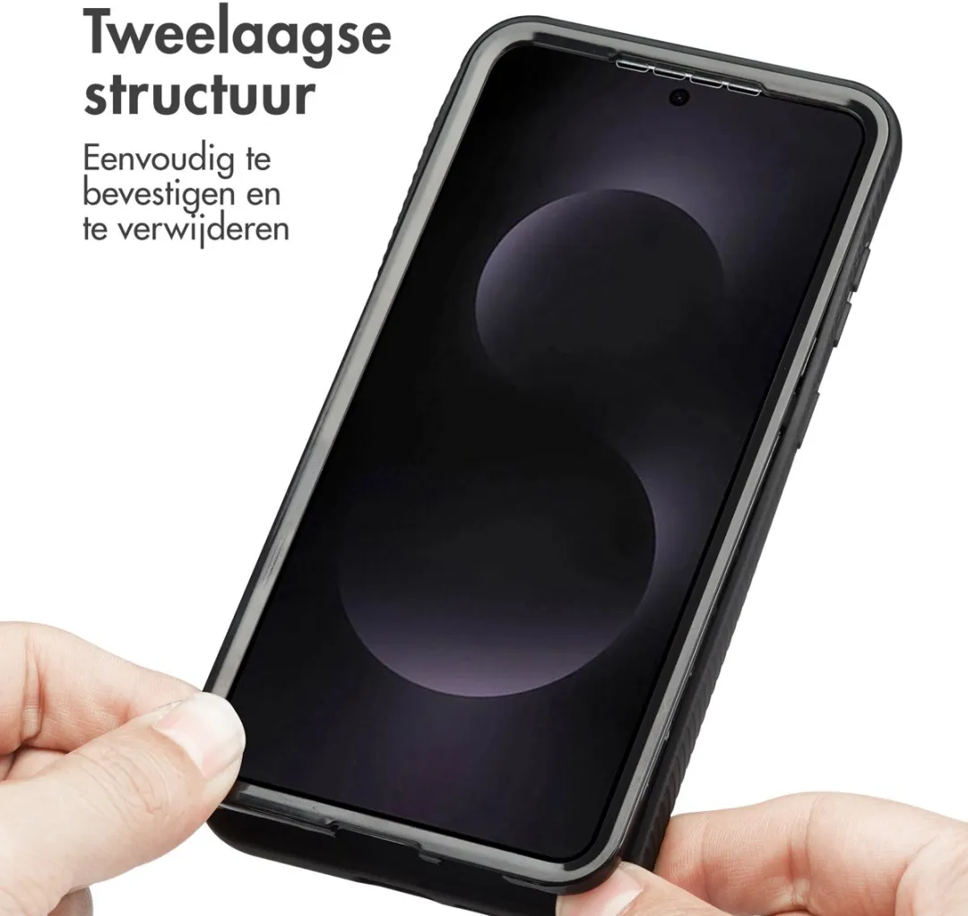 Imoshion Hoesje Samsung Galaxy S25 Edge - 360° Beschermend - Zwart
