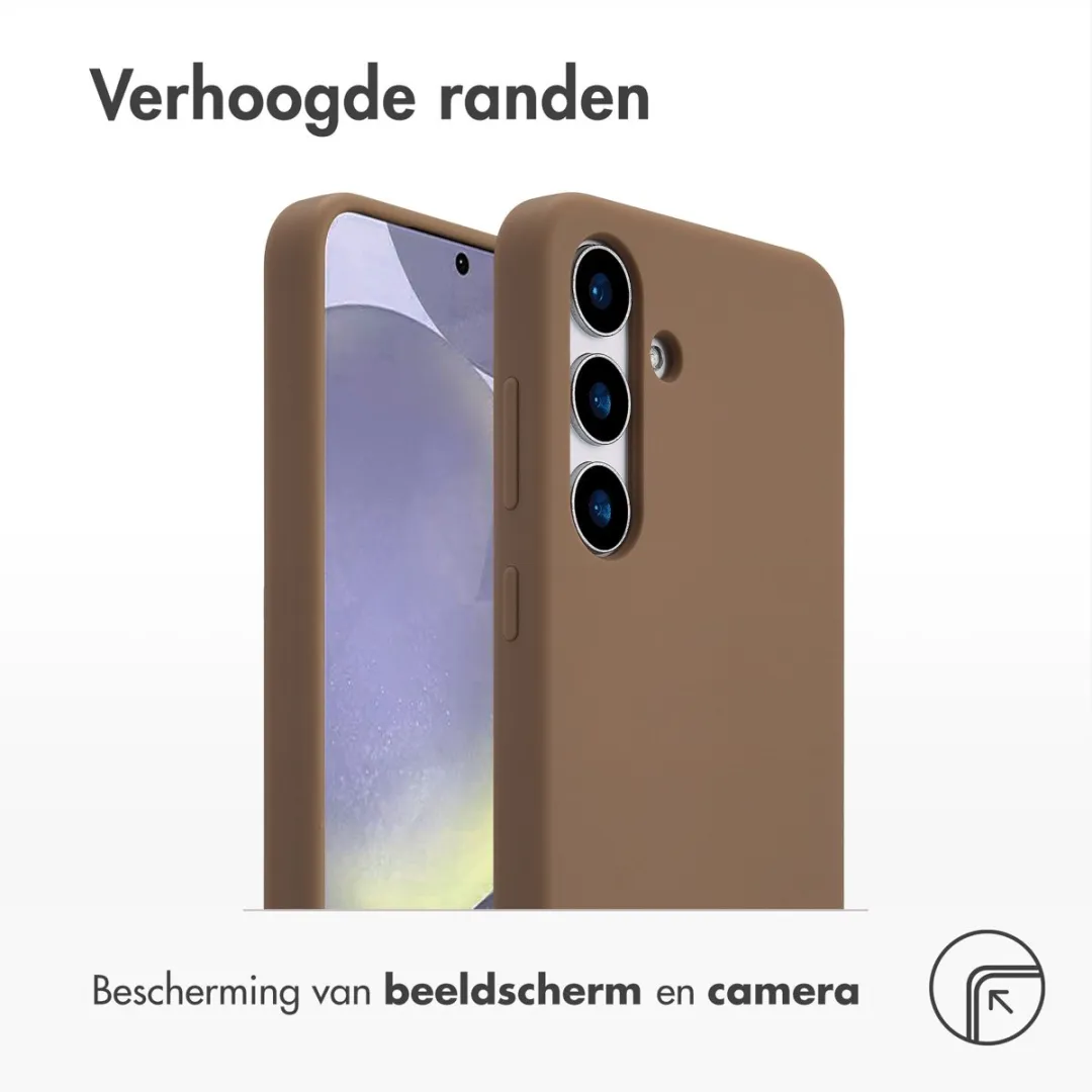 Accezz Hoesje Samsung Galaxy S25 Plus - Lichtbruin MagSafe