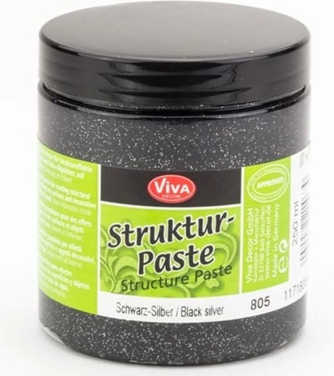 Viva Decor Struktuur-Paste Zilverkleur 250ml
