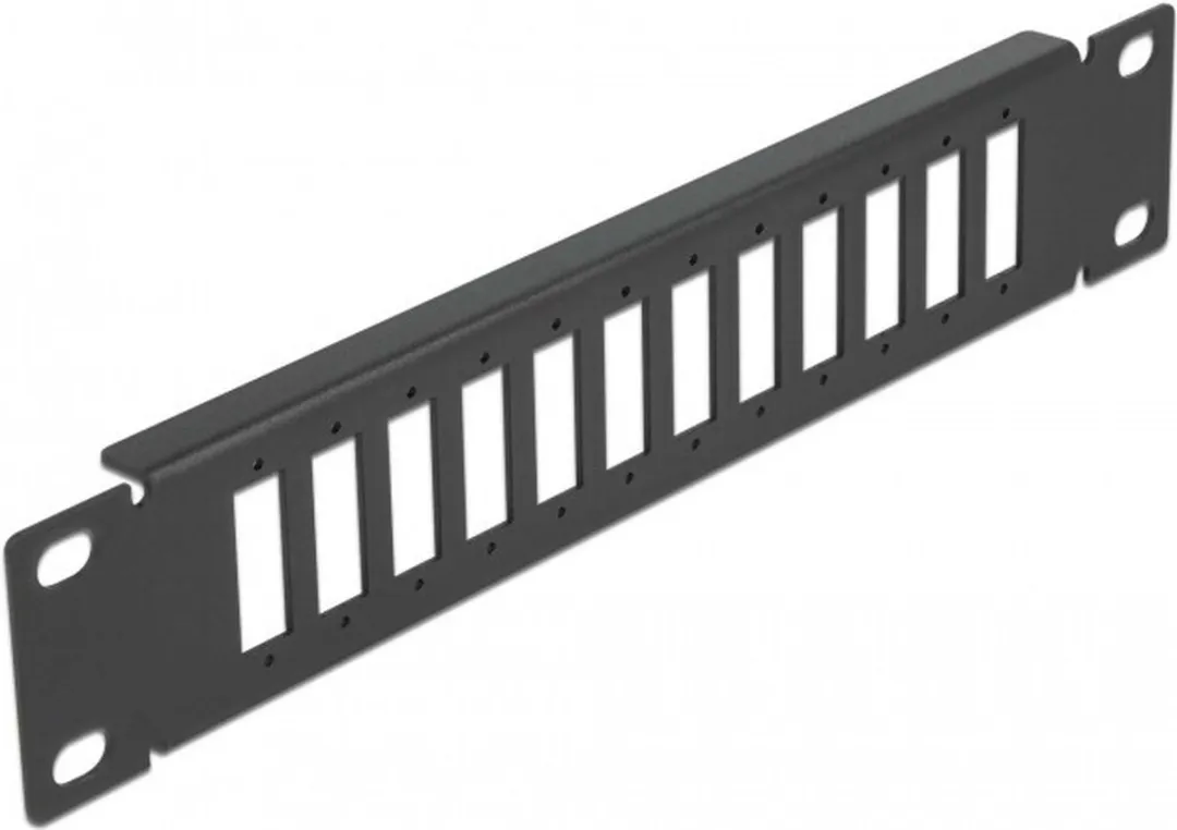 Delock 10" Fiber Optic Patch Panel 12 Port SC/LC
