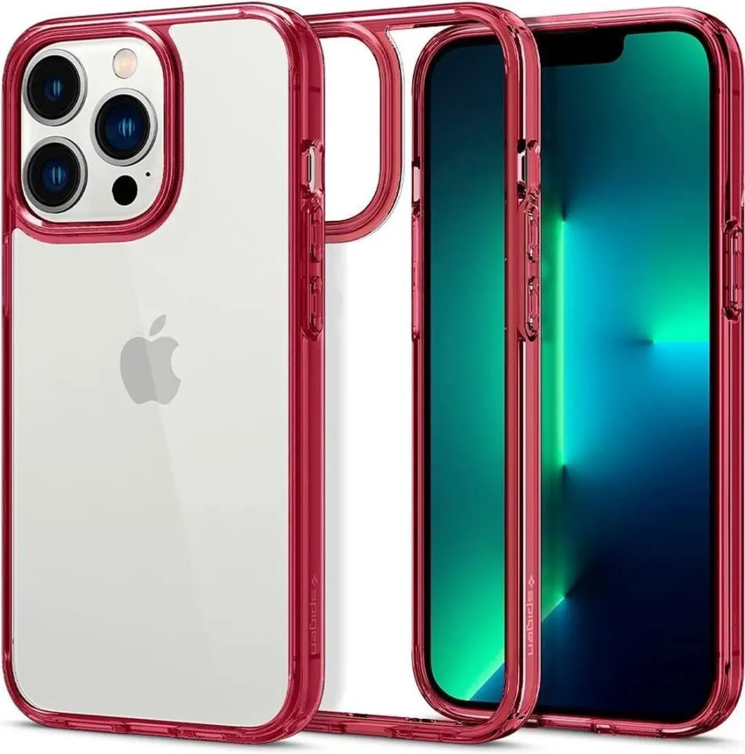 Spigen Ultra Hybrid TPU Hoesje iPhone 13 Pro ACS03263 - Rood