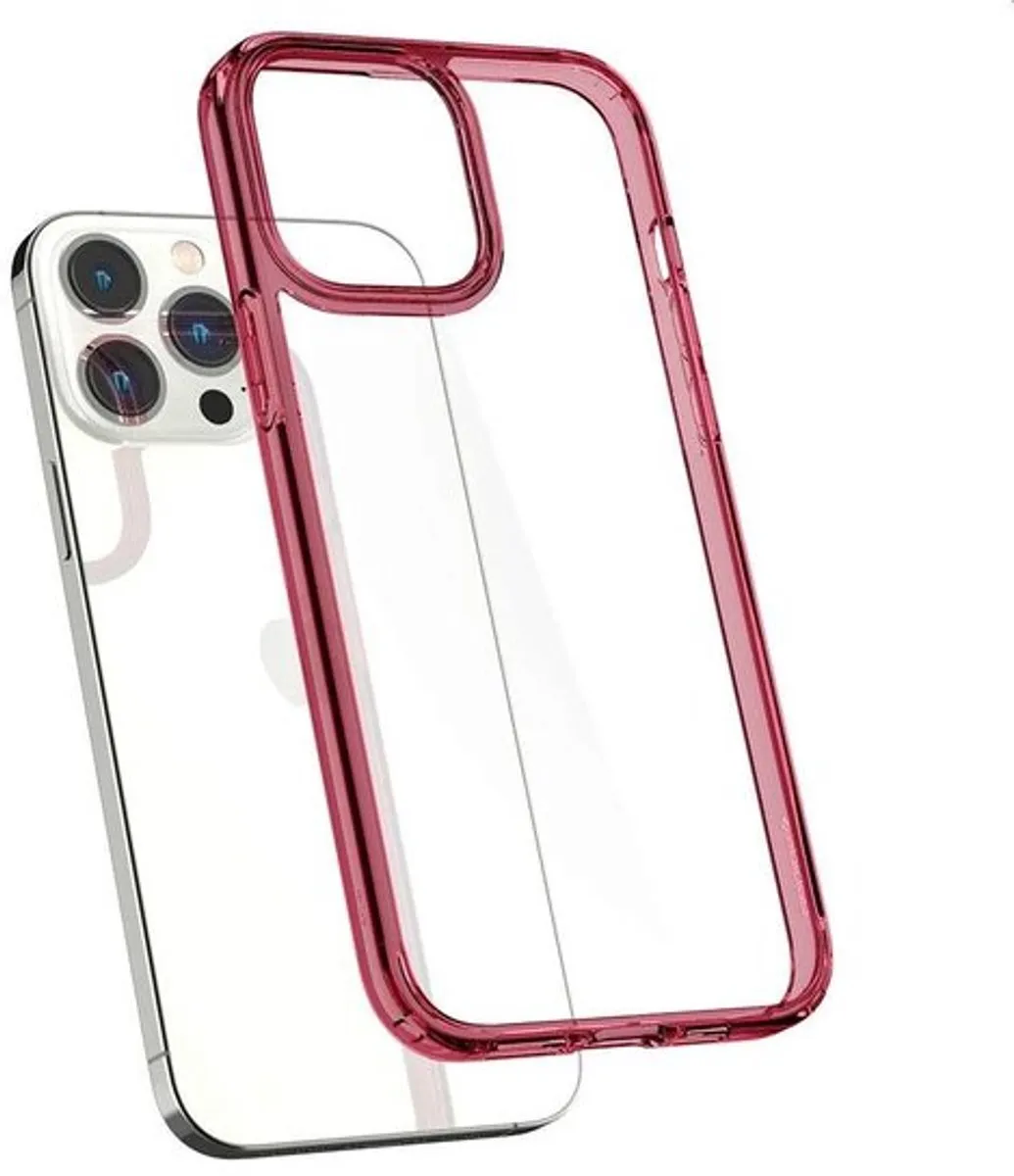 Spigen Ultra Hybrid TPU Hoesje iPhone 13 Pro ACS03263 - Rood - afbeelding 6 van 6