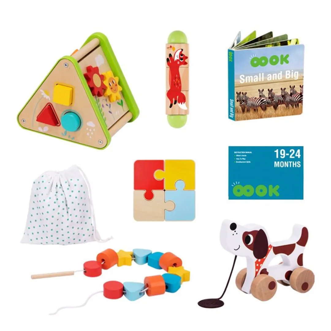 Tooky Toy Montessori Speelgoedbox 25-delig - 19-24 maanden