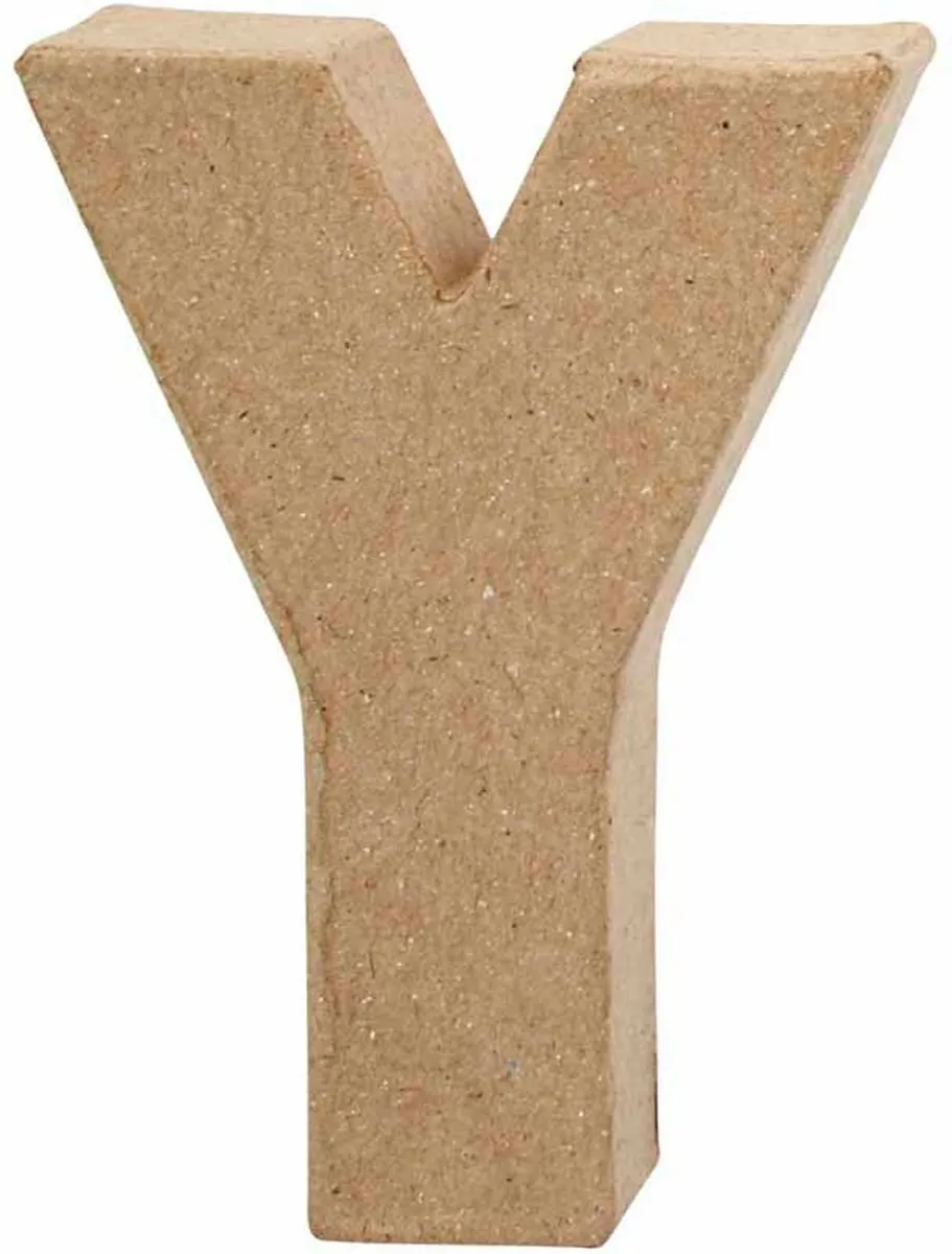 Creativ Company Letter Y Papier-mâché 10cm
