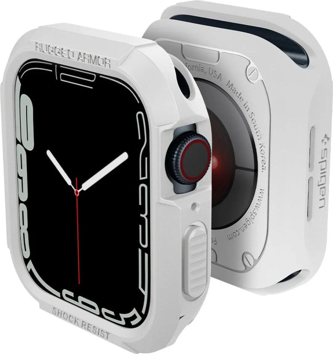 Spigen Rugged Armor Apple Watch 4 44mm Hoesje - Wit