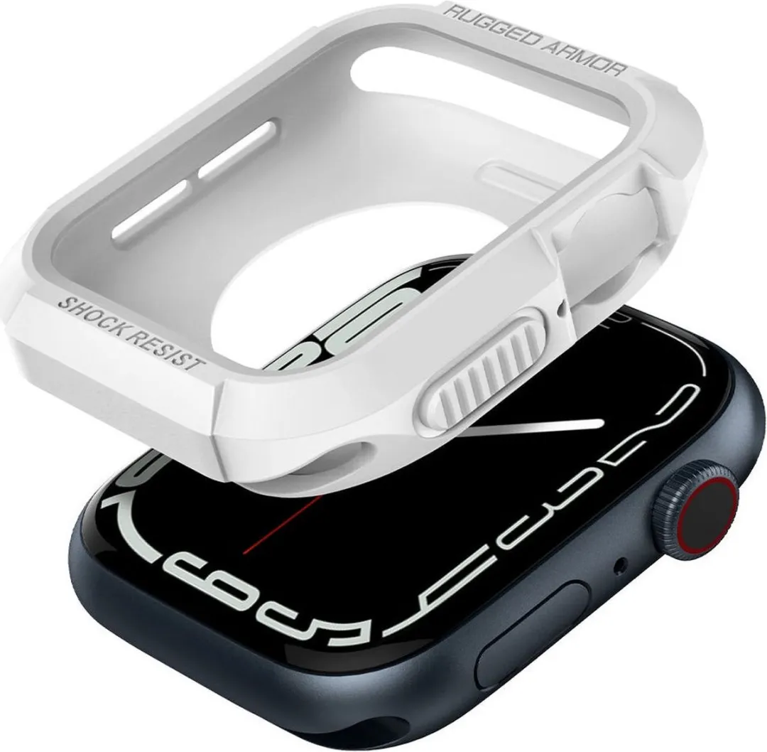 Spigen Rugged Armor Apple Watch 4 44mm Hoesje - Wit