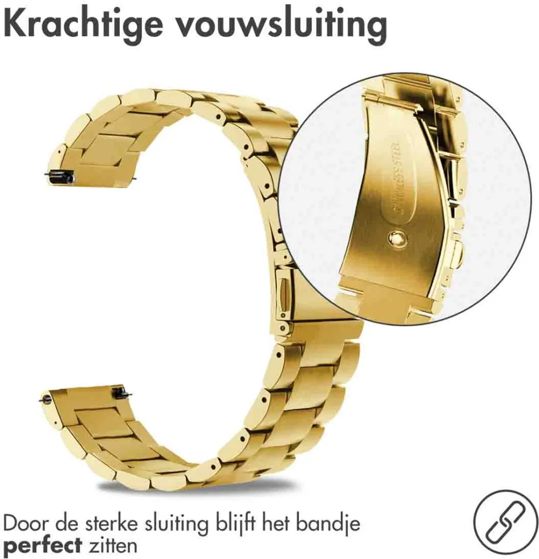 Imoshion Stalen Bandje 18mm - Smartwatch - Goud