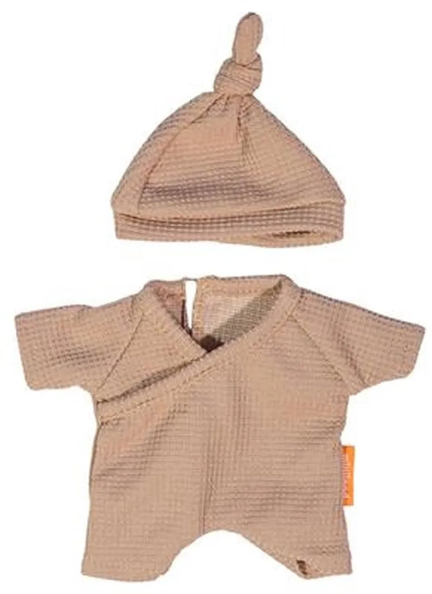 Miniland Poppen Pyjama met Muts 21cm