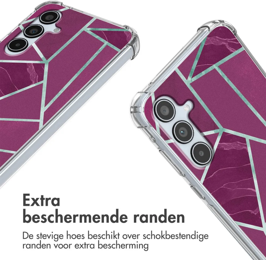 Imoshion Hoesje Samsung Galaxy A35 - Bordeaux Graphic