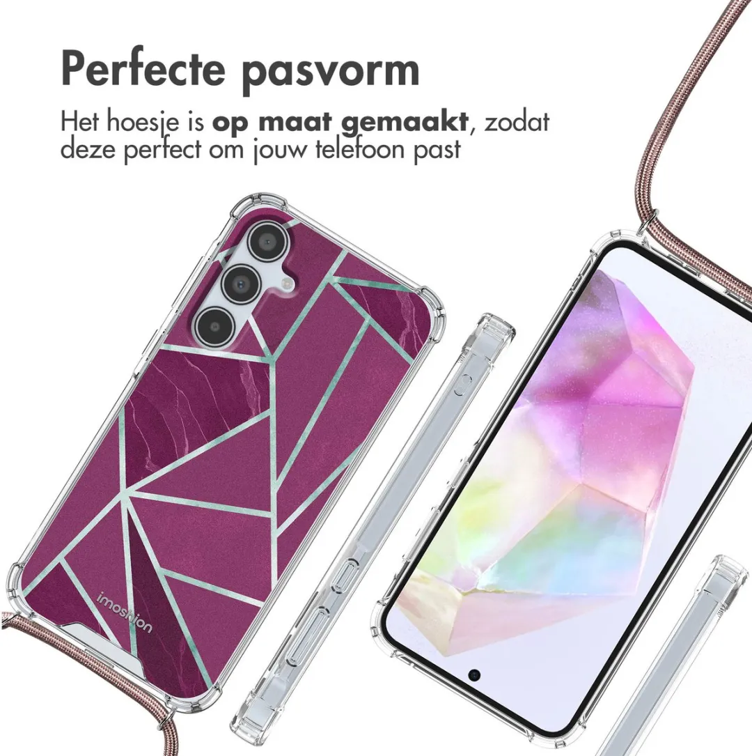 Imoshion Hoesje Samsung Galaxy A35 - Bordeaux Graphic