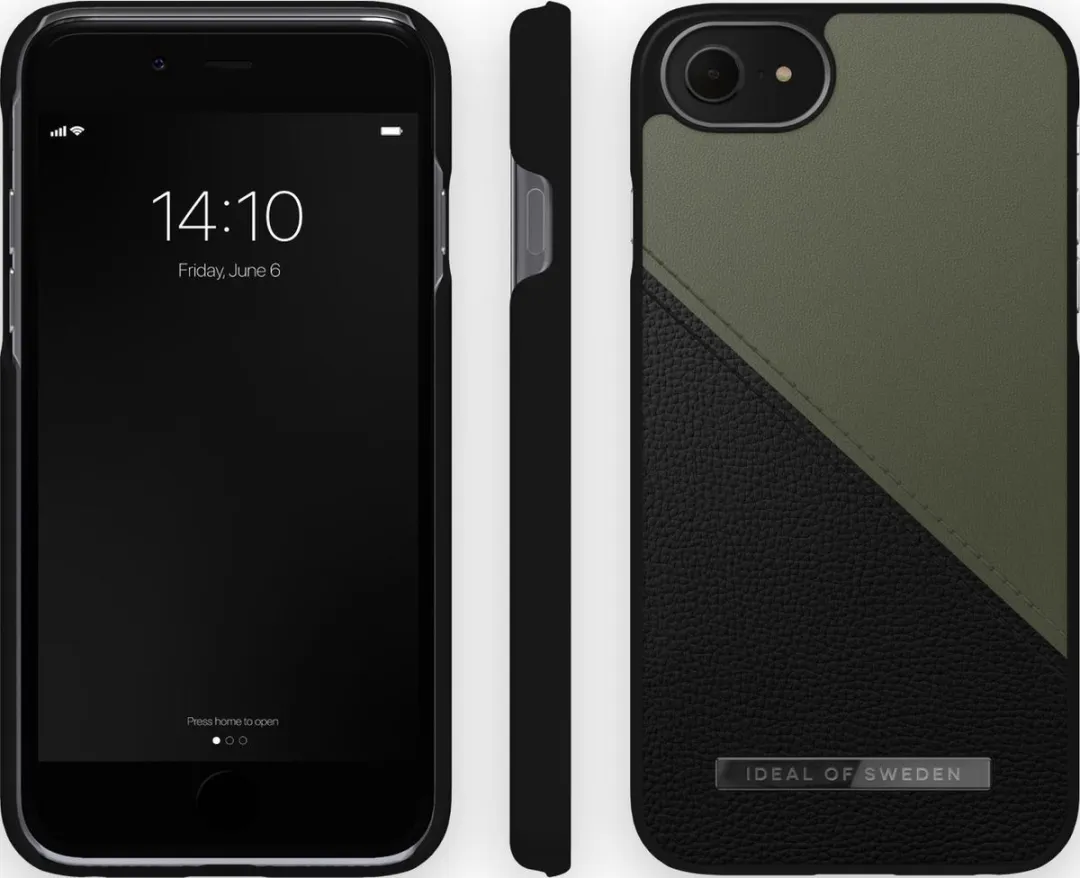 iDeal of Sweden Atelier Case Unity iPhone 8/7/6/SE - Onyx Black Khaki