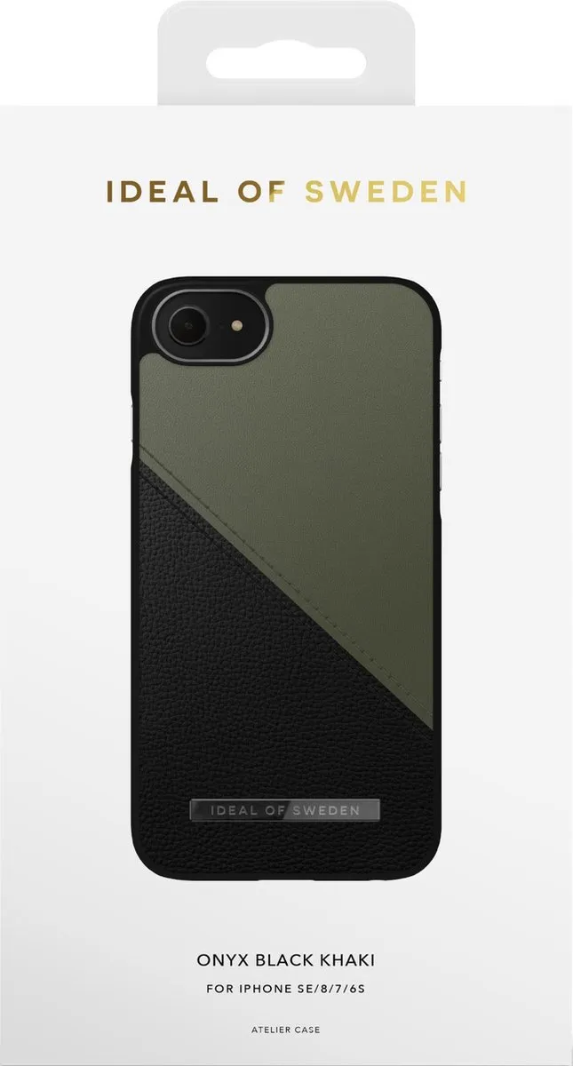 iDeal of Sweden Atelier Case Unity iPhone 8/7/6/SE - Onyx Black Khaki