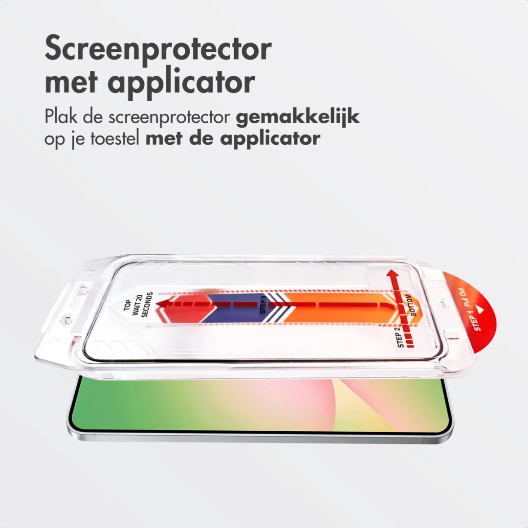 Accezz Screen Protector Samsung Galaxy A56 - Glas met anti-dust applicator