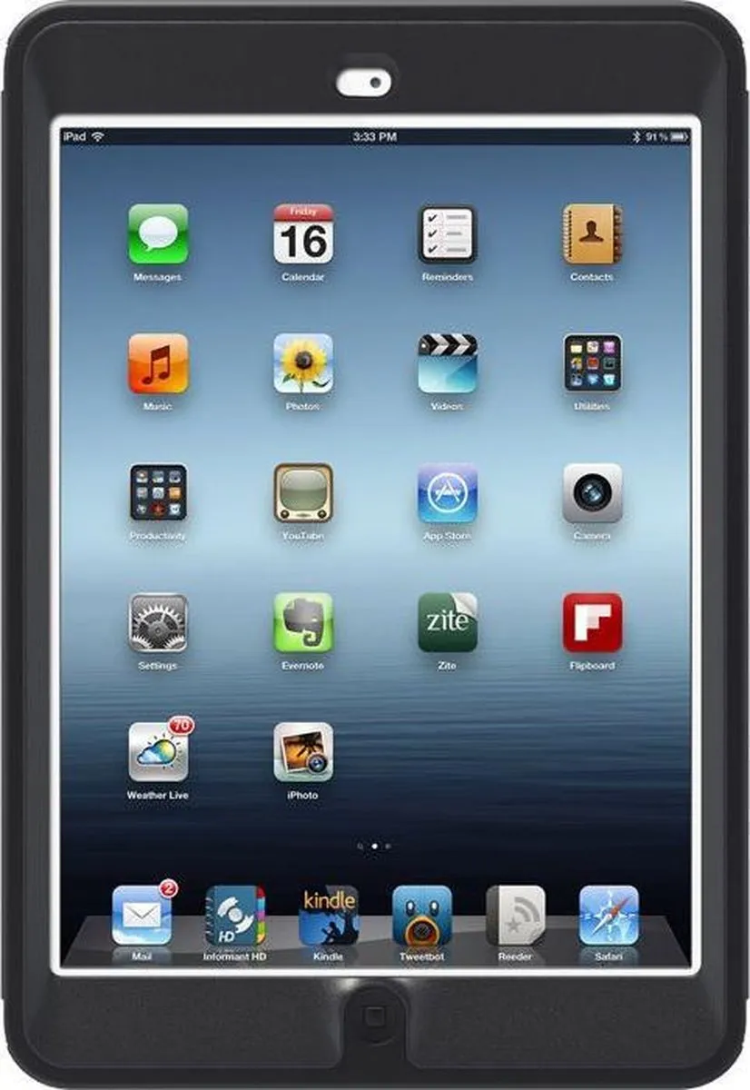 OtterBox Defender Case 77-23840 - Apple iPad mini 2 - Zwart
