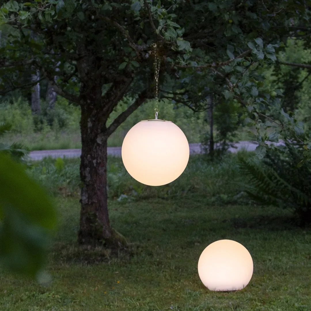 Star Trading Globy Solar Hanglamp Wereldbol 30cm - Warm Wit