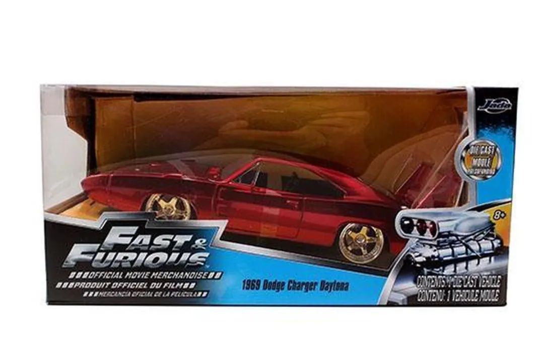 Jada Toys 1:24 Fast & Furious Dodge Charger Daytona - Rood - afbeelding 6 van 6