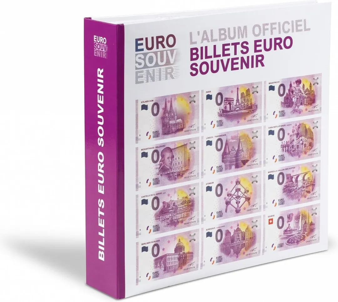 Leuchtturm Euro Souvenir Bankbiljetten Verzamelalbum 200 Vakken