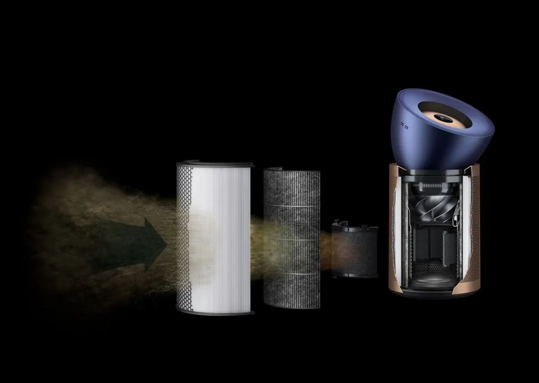 Dyson Purifier BP04 Luchtreiniger - 70W - 100m² - Blauw/Goud