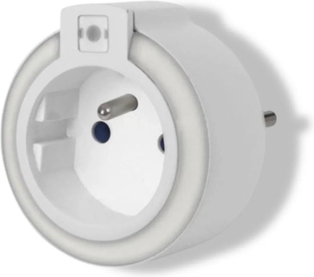 Perel Led-nachtlampje Stopcontact Schemersensor Wit