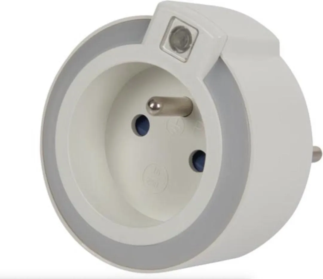 Perel Led-nachtlampje Stopcontact Schemersensor Wit