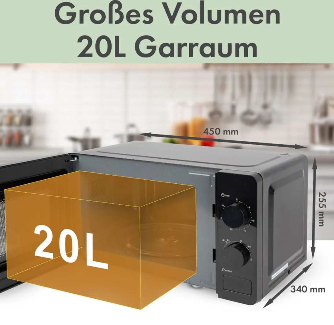 Bomann MW 6014 CB Magnetron 700W - Zwart - afbeelding 3 van 5