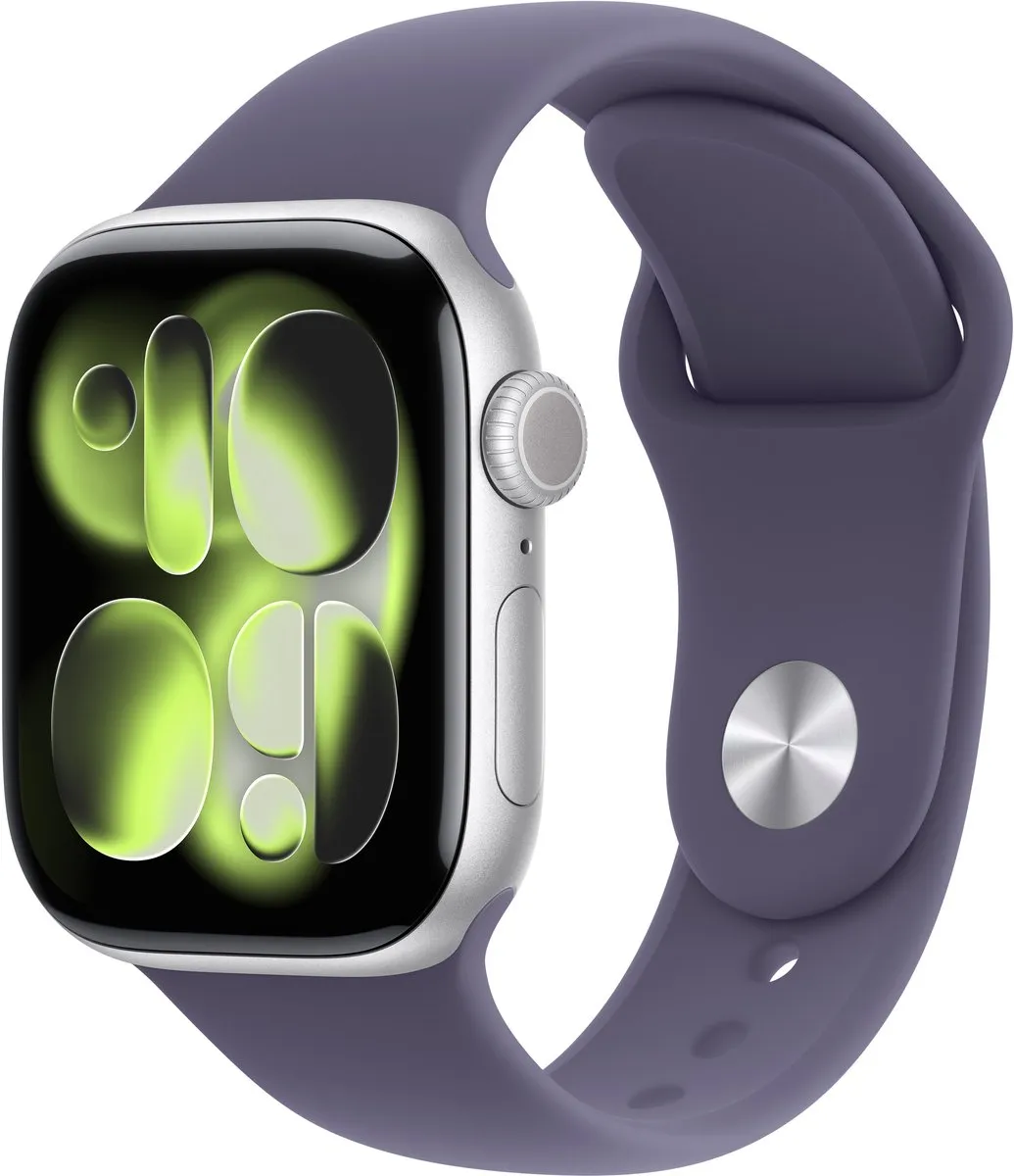 Apple Watch 11 42mm Zilver - Paars Sportband