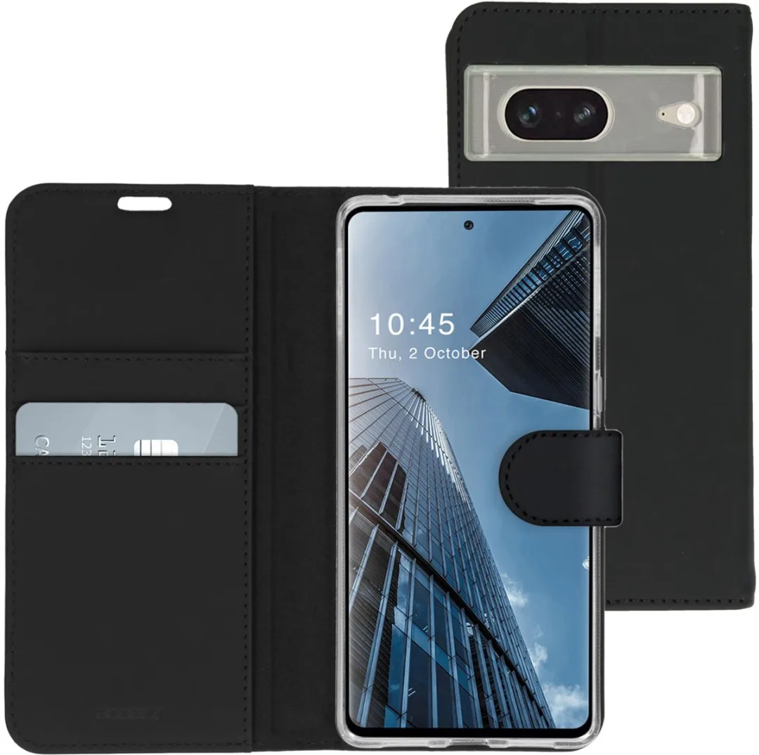 Accezz Hoesje Google Pixel 7 Pro - Wallet Softcase - 3 Pasjes - Zwart