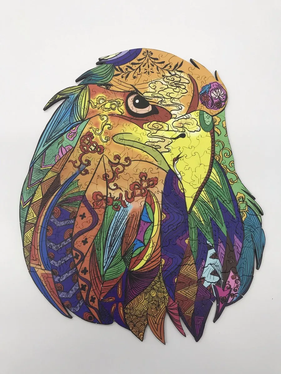 VinkToys Legpuzzel Adelaar A3 Houten Roofvogel - 200 Stukjes
