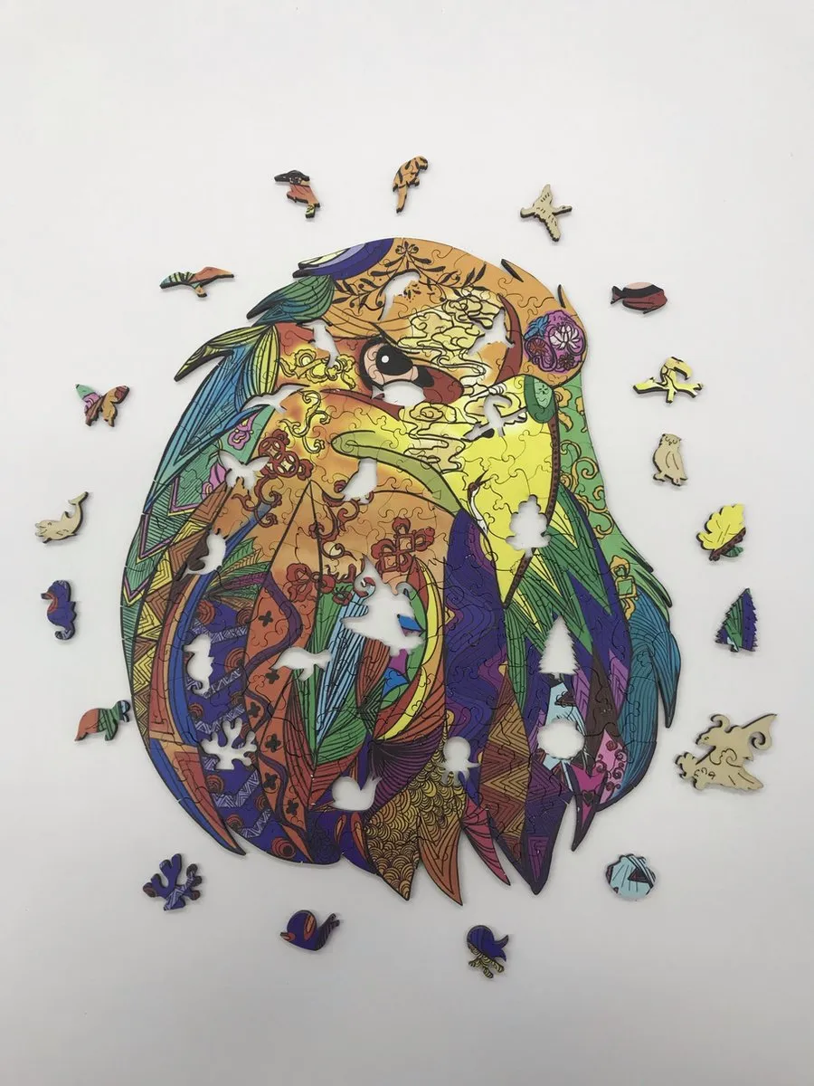 VinkToys Legpuzzel Adelaar A3 Houten Roofvogel - 200 Stukjes