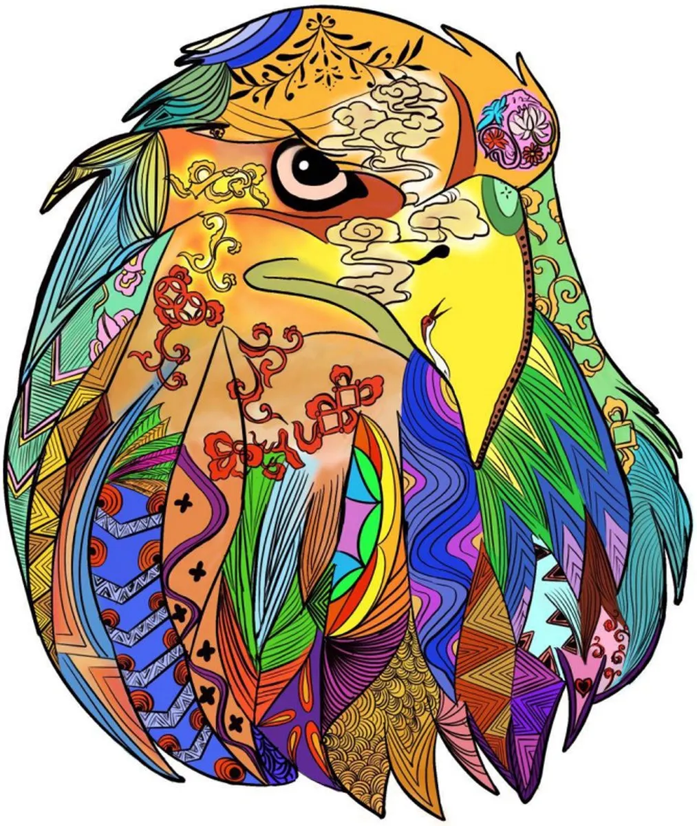 VinkToys Legpuzzel Adelaar A3 Houten Roofvogel