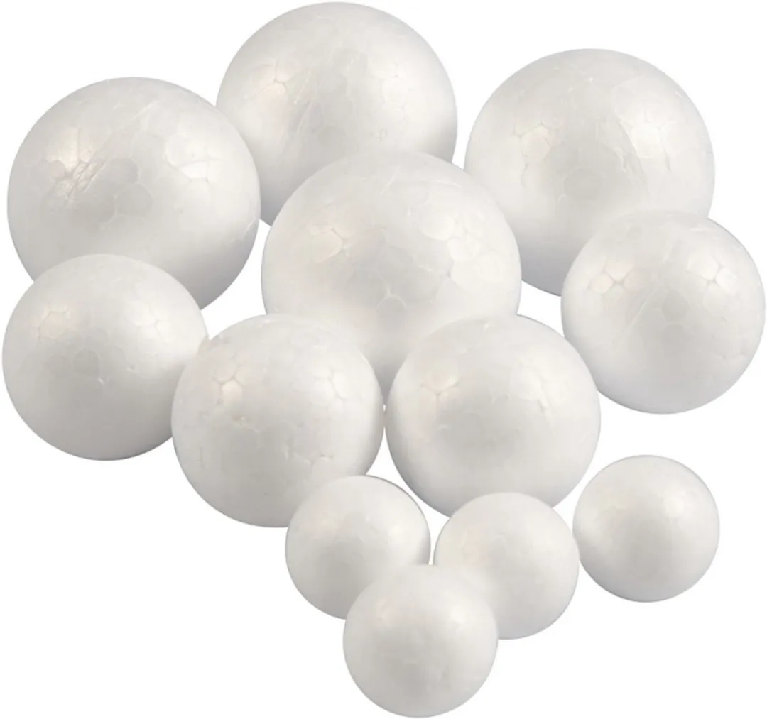Creativ Company Styropor Ballen 2-4cm - 12 Stuks Wit