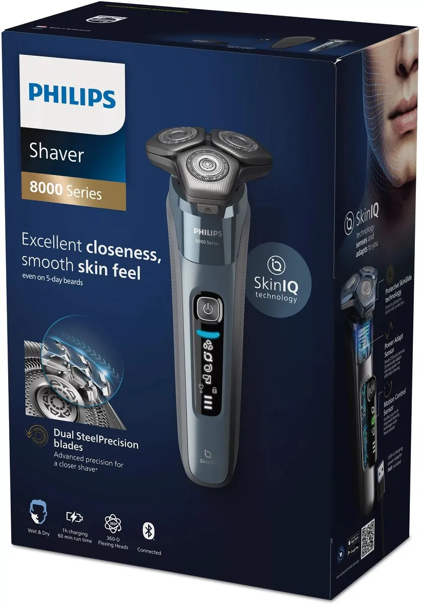 Philips Series 8000 S8692/35 Scheerapparaat - Nat & Droog - Blauw