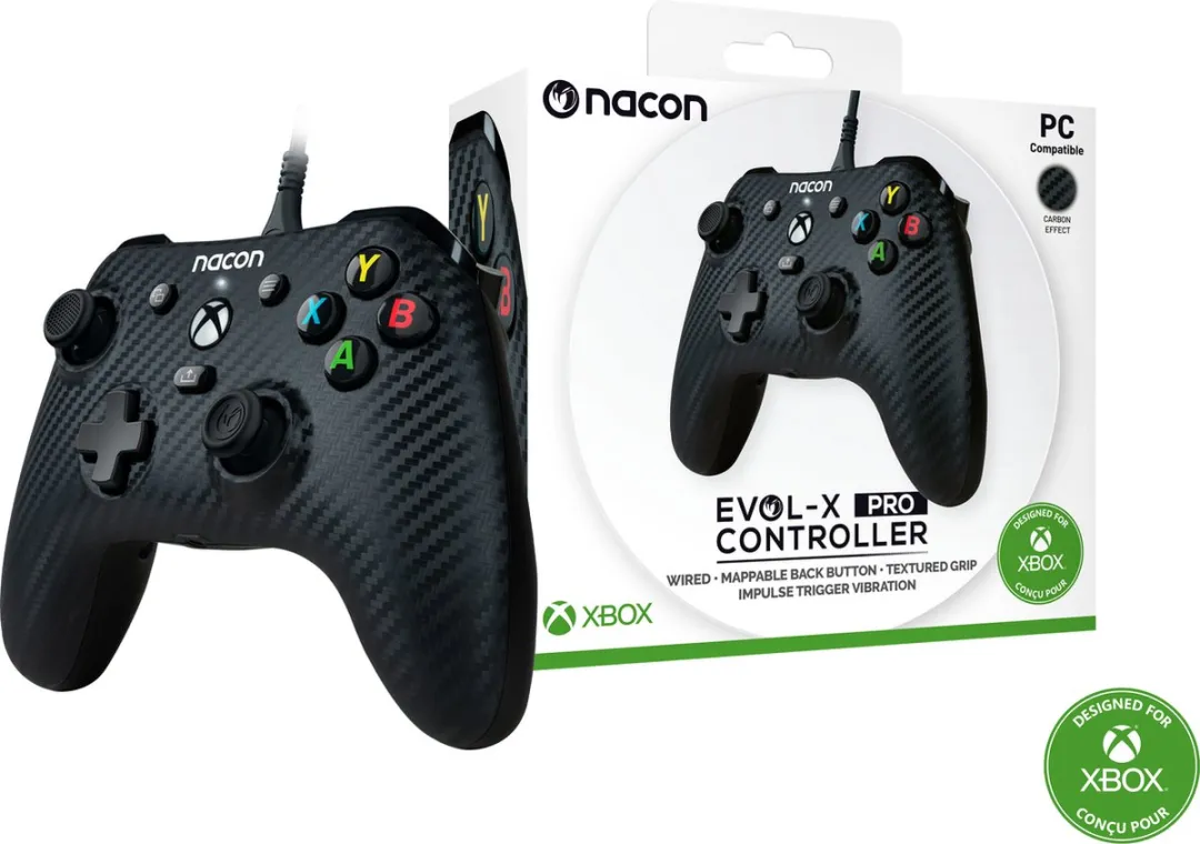 Nacon Wired Evol-X Official Pro Controller XBXEVOL-XPROCARBON - Carbon