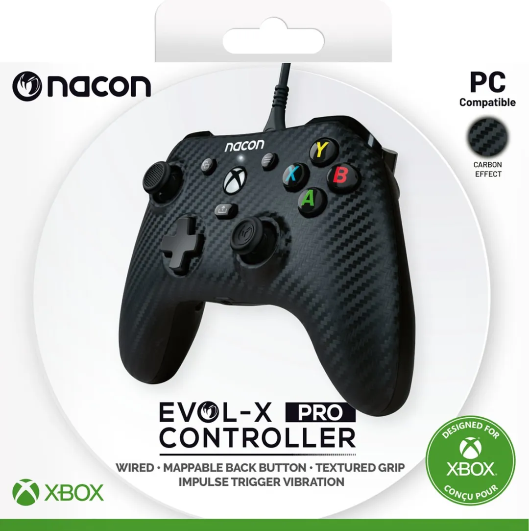 Nacon Wired Evol-X Official Pro Controller XBXEVOL-XPROCARBON - Carbon