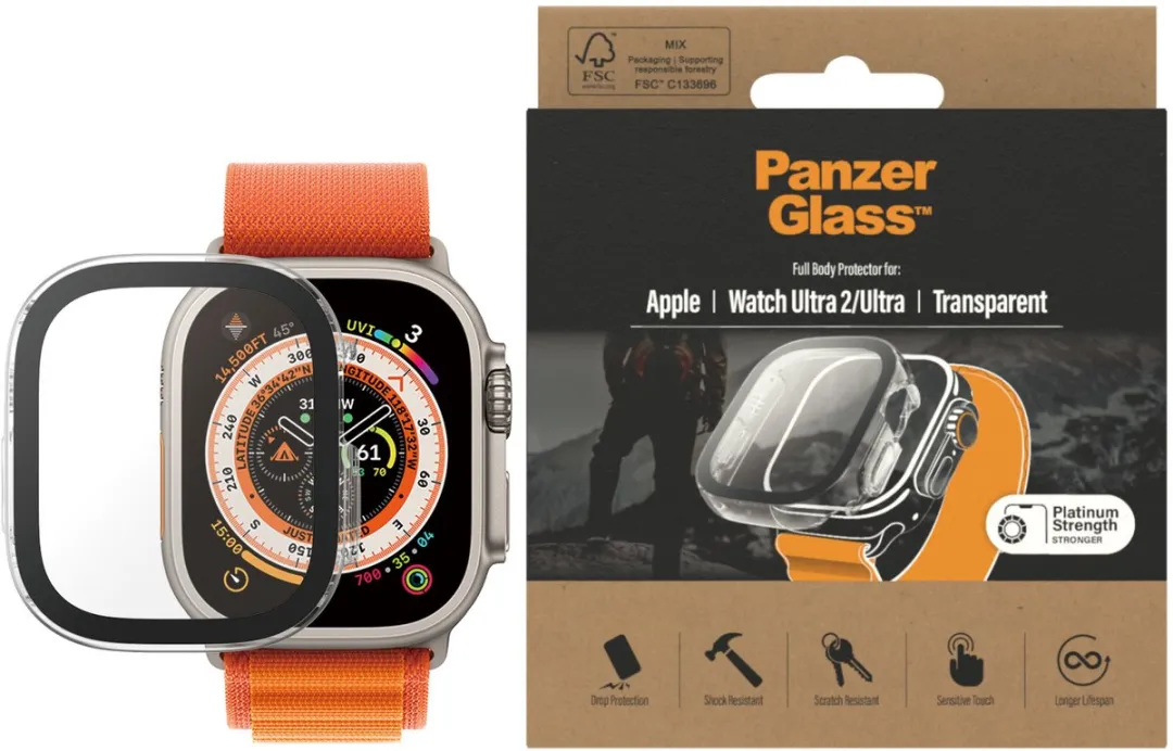 PanzerGlass Full Body Apple Watch Ultra 49mm - Transparant
