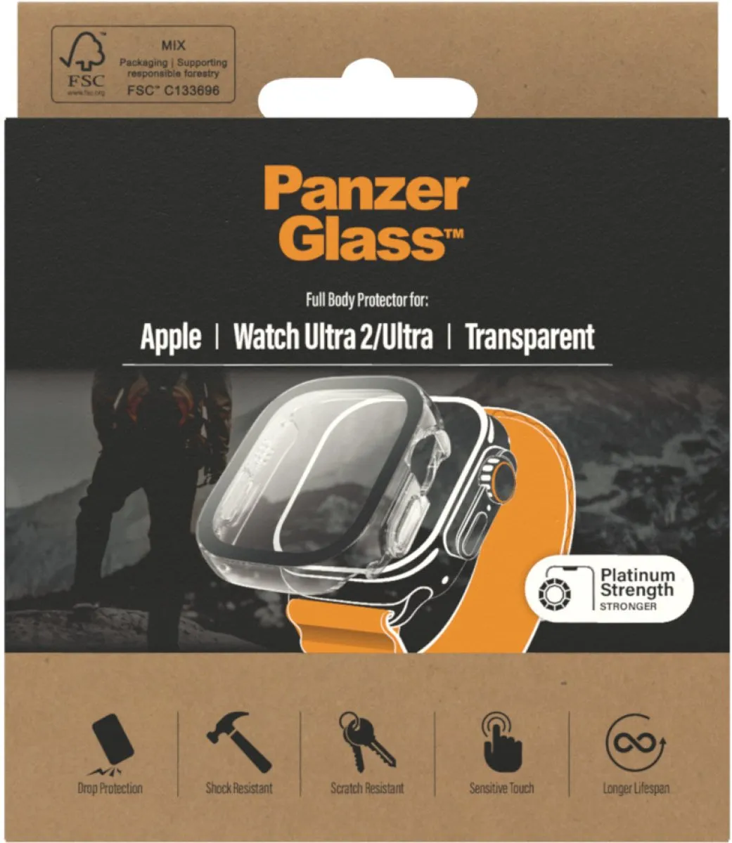 PanzerGlass Full Body Apple Watch Ultra 49mm - Transparant