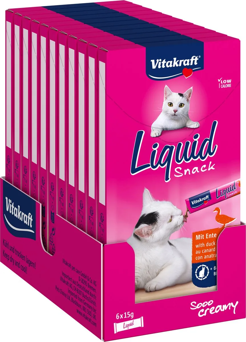 Vitakraft Liquid Snack Eend 66 Stuks