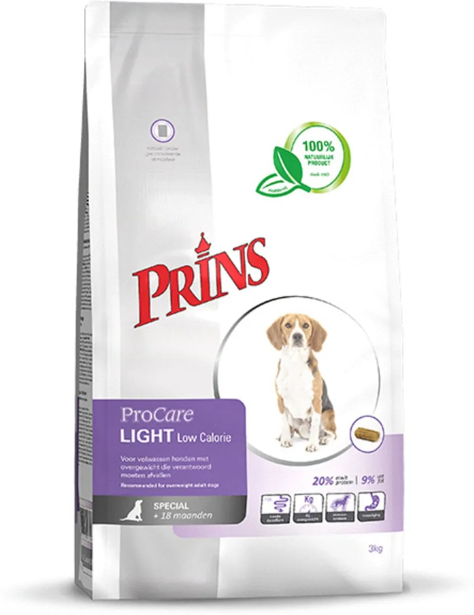 Prins ProCare Light Low Calorie Hondenvoer 12kg