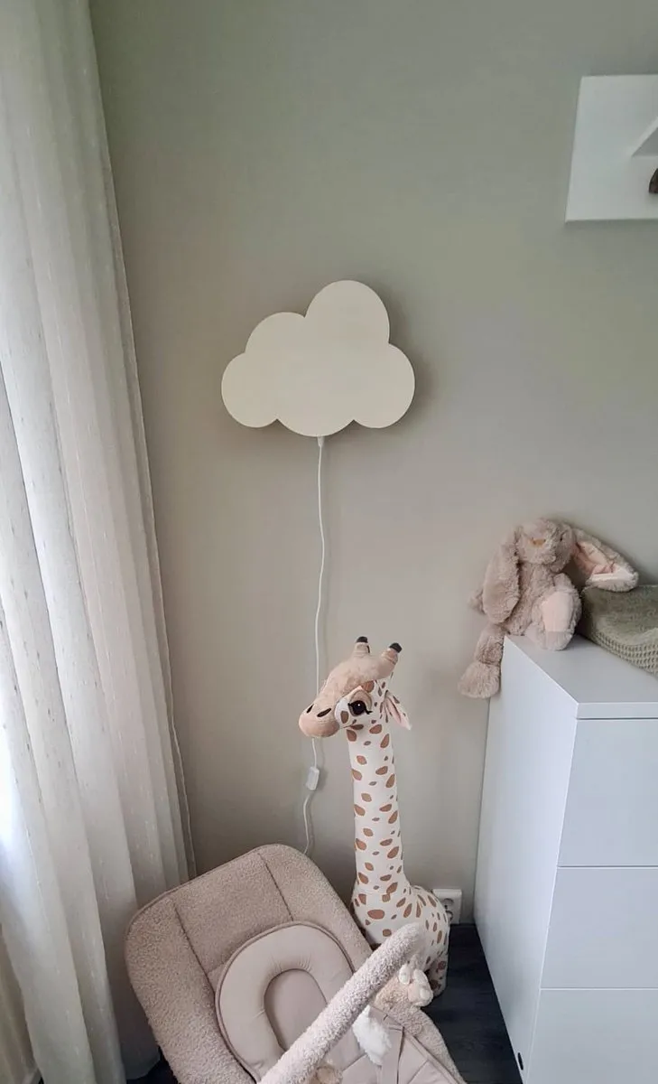 TreeToys Houten Wandlamp Wolk - 1 Lichtpunt