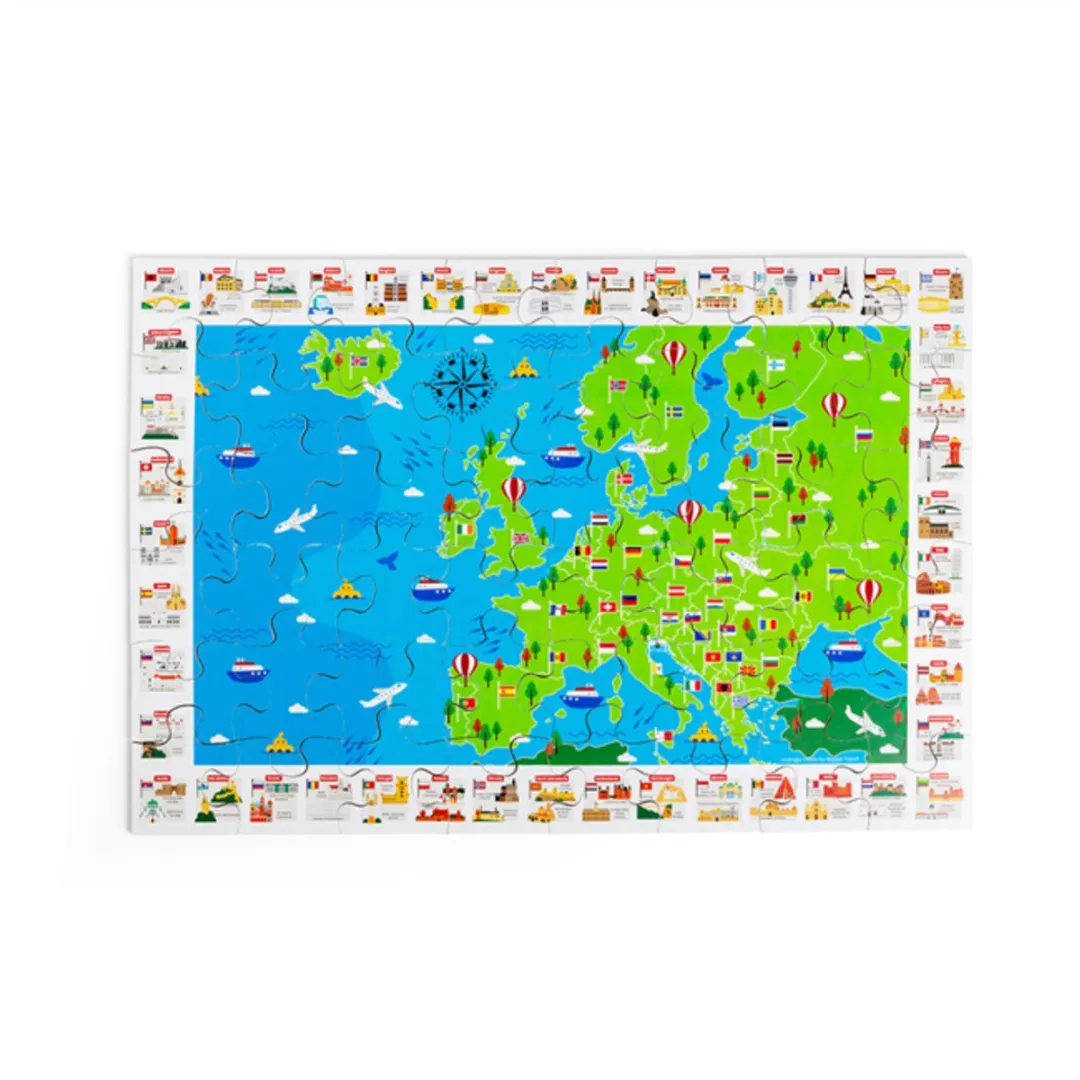 BIGJIGS Europese Oriëntatiepunten Puzzel 1000 Stuks